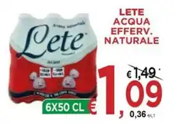 Jero Market Lete acqua efferv. naturale offerta