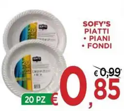 Jero Market Sofy's piatti piani fondi offerta
