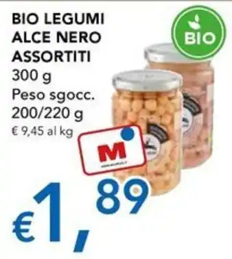 Bio legumi alce nero assortiti