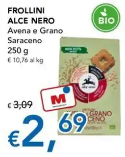 Migross Superstore Frollini Alce Nero Avena e Grano Saraceno offerta