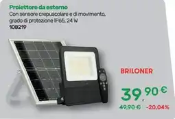 Bricoware Proiettore da esterno Briloner offerta