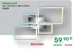 Bricoware Plafoniera led Briloner offerta