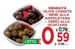 Jero Market Granata olive condite nere alla napoletana verdi alla ischitana offerta
