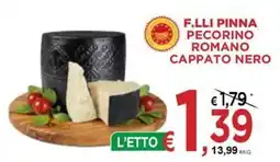Jero Market F.LLI PINNA Pecorino Romano Cappato Nero offerta