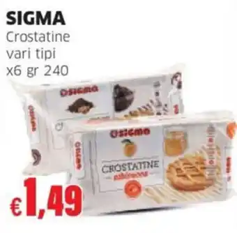Sigma crostatine vari tipi