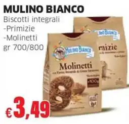 Mercati Alimentari Molinetti Biscotti integrali offerta