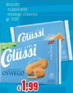 Mercati Alimentari Biscotti zuppallette oswego classico Colussi offerta