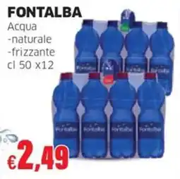 Mercati Alimentari Acqua naturale frizzante Fontalba offerta