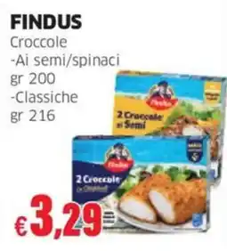 Mercati Alimentari Findus Crocchette ai semi offerta