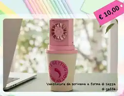 Flying Tiger Ventilatore da scrivania a forma di tazza di caffè offerta