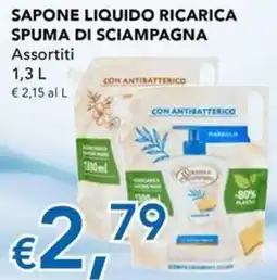 Migross Superstore Sapone liquido ricarica spuma di sciampagna offerta