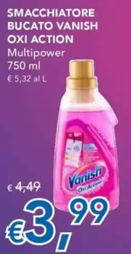 Migross Superstore Smacchiatore bucato Vanish Oxi Action offerta