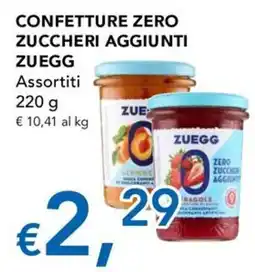 Migross Superstore Confettura zero zuccheri aggiunti Zuegg offerta