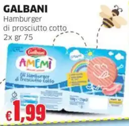 Mercati Alimentari Galbani hamburger di prosciutto cotto offerta