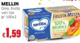 Mercati Alimentari Mellin Omo. frutta vari tipi offerta