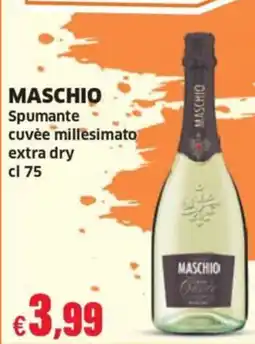Mercati Alimentari Maschio spumante cuvée millesimato extra dry offerta