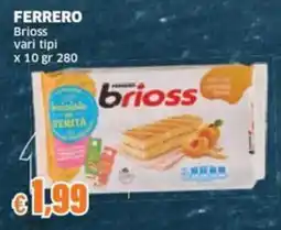 Mercati Alimentari Ferrero Brioss vari tipi offerta