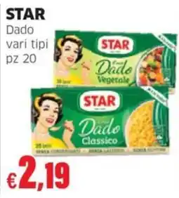 Mercati Alimentari Star dado vari tipi offerta