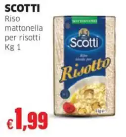 Mercati Alimentari Riso mattonella per risotti Scotti offerta