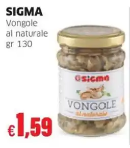 Mercati Alimentari Sigma Vongole al naturale offerta