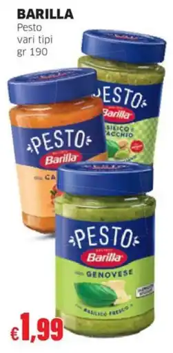 Mercati Alimentari Pesto Barilla offerta