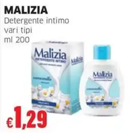 Mercati Alimentari Malizia Detergente intimo offerta