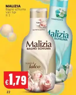 Mercati Alimentari Malizia Bagno schiuma offerta