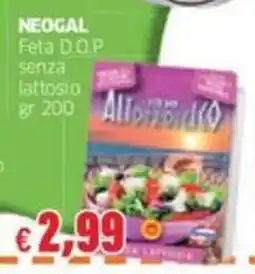 Mercati Alimentari NEOGAL Feta D.O.P. senza lattosio offerta