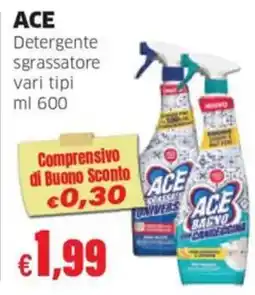 Mercati Alimentari Detergente sgrassatore Ace offerta