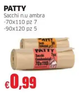 Mercati Alimentari Patty sacchi n.u ambra offerta