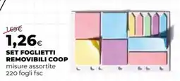 Extracoop Set foglietti removibili Coop offerta