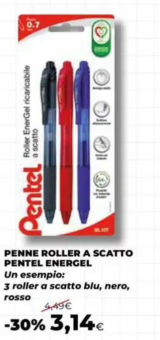 Penne roller a scatto Pentel EnerGel