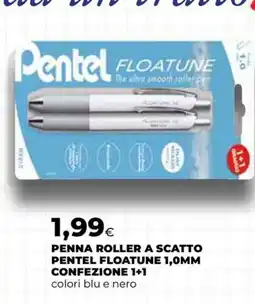 Extracoop Penna roller Pentel Floatune offerta