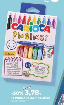 Extracoop Carioca pennarelli fineliner offerta