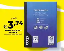 Extracoop Carta ufficio A4 Coop offerta