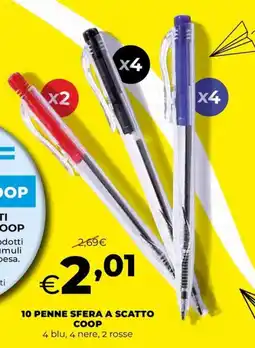 Extracoop Penne sfera a scatto Coop offerta