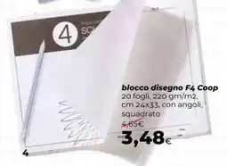 Extracoop blocco disegno F4 Coop offerta