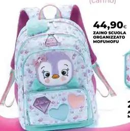 Extracoop Zaino scuola organizzato Mofumofu offerta