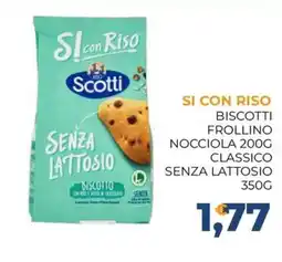 Moderna Si con Riso biscotti frollino nocciola classico senza lattosio offerta