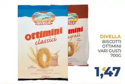 Moderna Divella biscotti ottimini vari gusti offerta