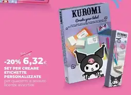 Extracoop Kuromi set per creare etichette personalizzate offerta