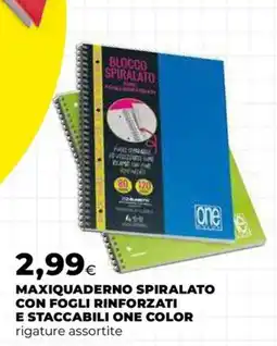 Extracoop Maxiquaderno spirato one color offerta