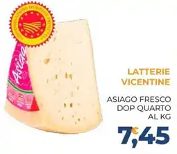 Moderna Asiago fresco DOP quarto offerta