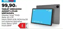 Extracoop Tablet Mediacom Azimut 4 Plus offerta