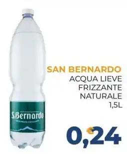 Moderna Acqua lieve frizzante naturale San Bernardo offerta