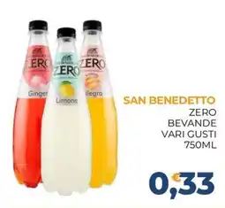 Moderna San Benedetto Zero bevande vari gusti offerta
