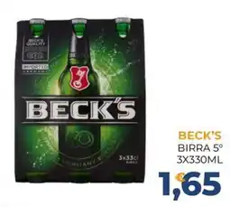Moderna Beck's birra offerta