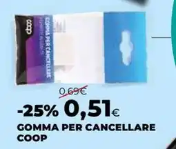 Extracoop Gomma per cancellare Coop offerta