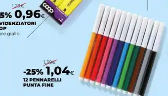 Pennarelli punta fine
