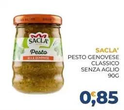 Moderna Sacla' pesto genovese classico senza aglio offerta